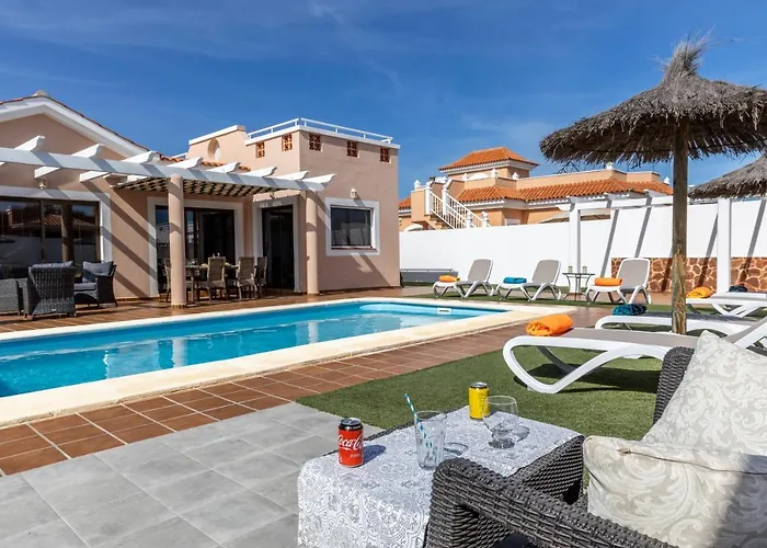 With Private Pool, Near And Golf Caleta De Fuste- Charlotte Vila Costa De Antigua